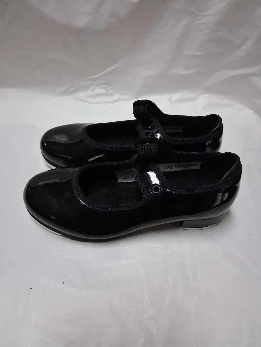 Bolch Black Size 10W Childs Tap/Dance Shoes Preowned
